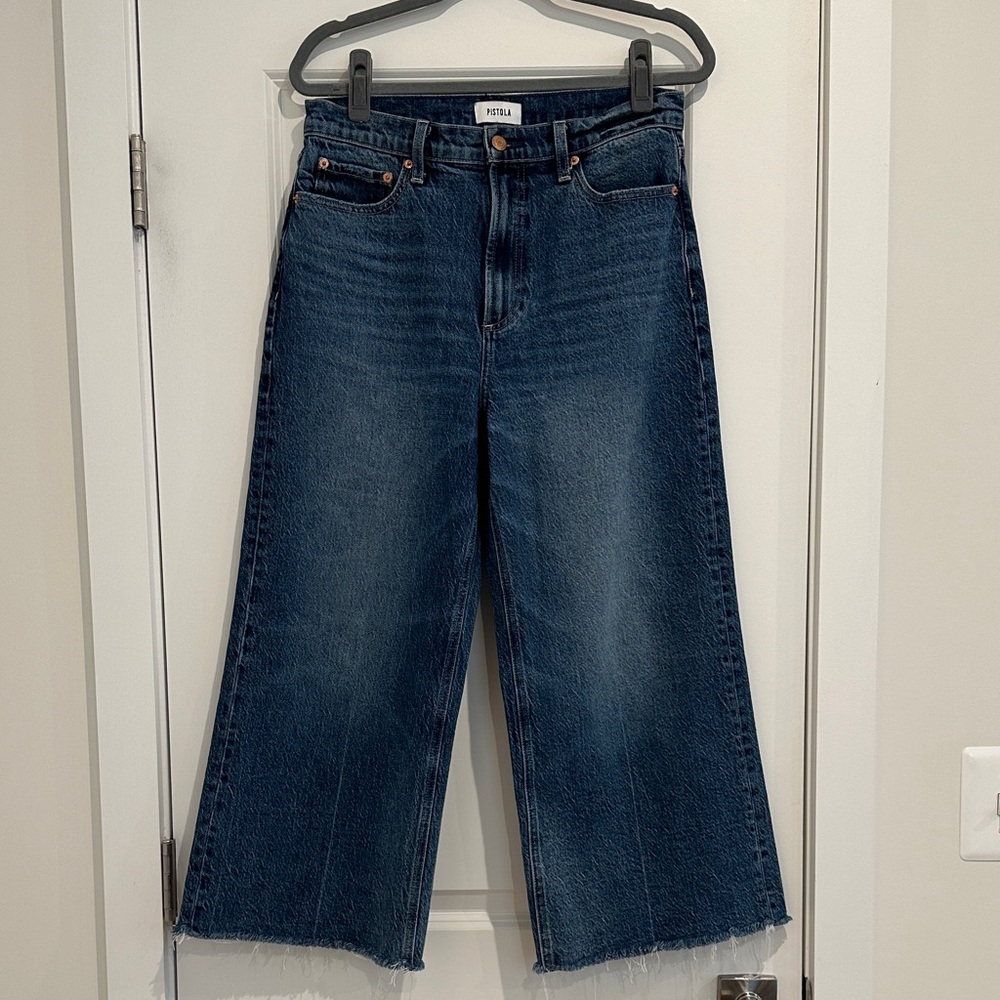 Pistola Lana High-Rise Ultra Wide Leg Crop Jeans